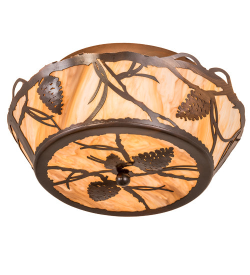 Meyda Tiffany Whispering Pines 194100 Ceiling Light - Copper