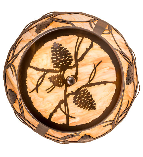 Meyda Tiffany Whispering Pines 194100 Ceiling Light - Copper