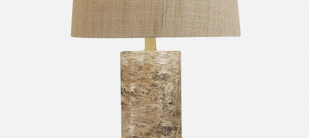 Elk Lighting 500  Aspen Bark Lamp Natural