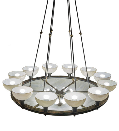 Meyda Tiffany Whitesboro Middle School Auditorium 198020 Chandelier Light - Brass Tint