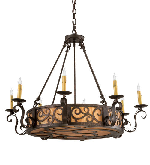 2nd Avenue Delano 01.0862.36.0161T Chandelier Light - Copper Rust