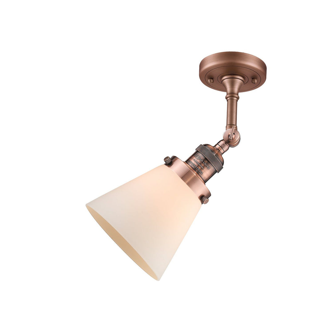 Innovations Franklin Restoration 201F-AC-G61-LED Ceiling Light - Antique Copper