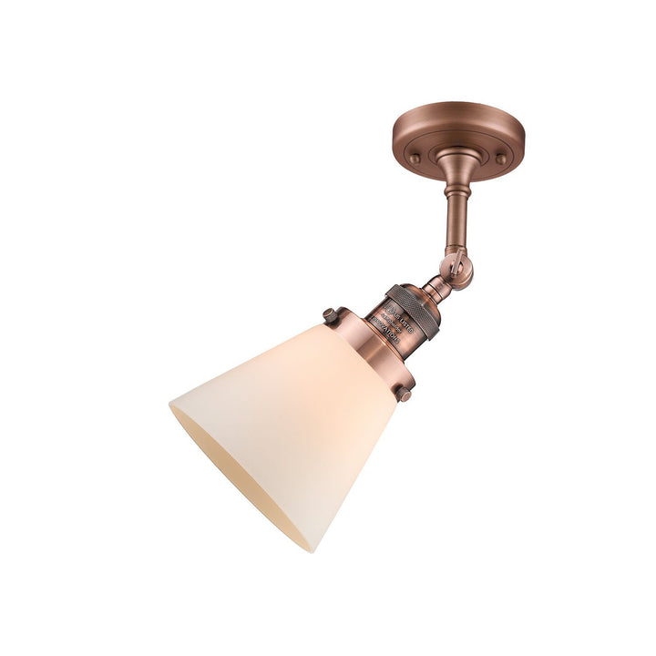 Innovations Franklin Restoration 201F-AC-G61-LED Ceiling Light - Antique Copper