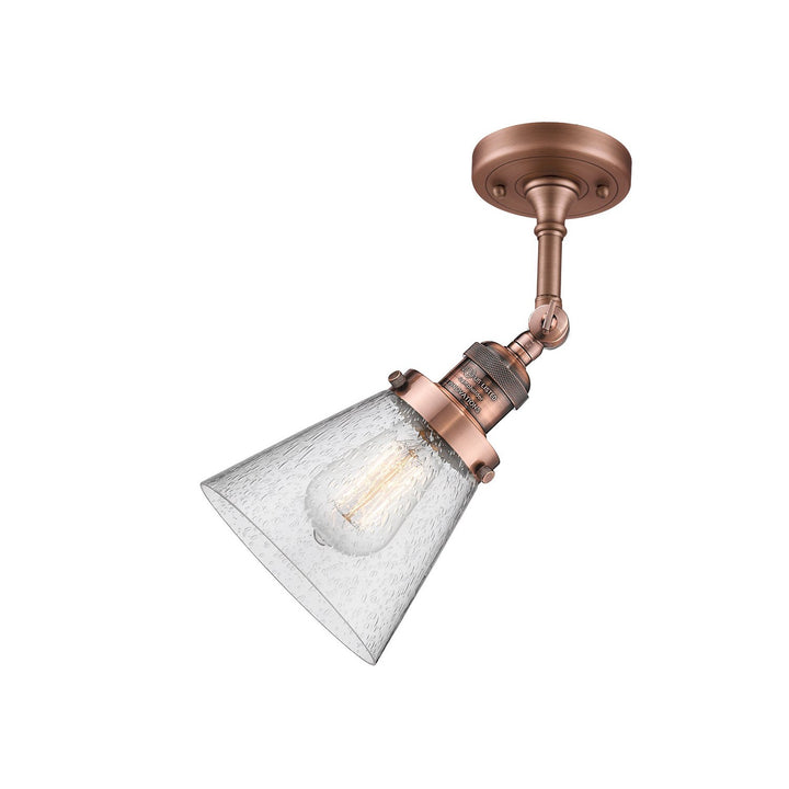 Innovations Franklin Restoration 201F-AC-G64-LED Ceiling Light - Antique Copper