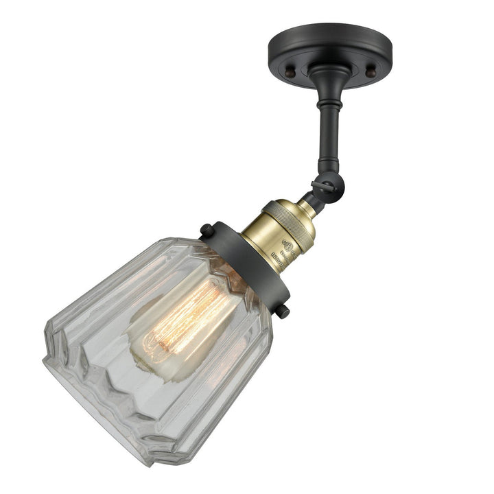 Innovations Franklin Restoration 201F-BAB-G142 Ceiling Light - Black Antique Brass