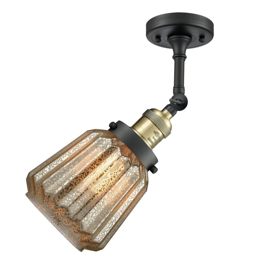 Innovations Franklin Restoration 201F-BAB-G146 Ceiling Light - Black Antique Brass