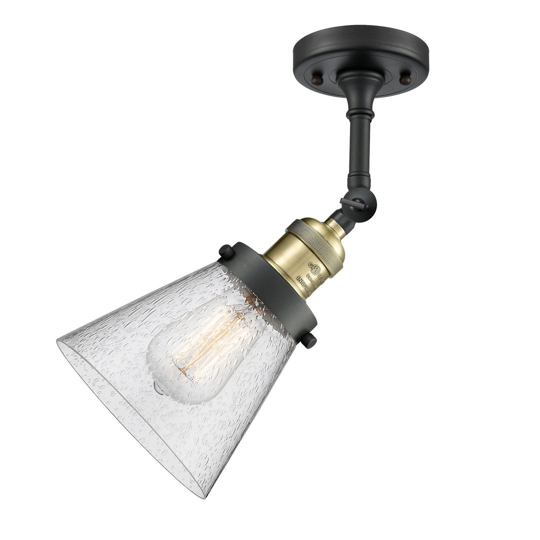 Innovations Franklin Restoration 201F-BAB-G64 Ceiling Light - Black Antique Brass