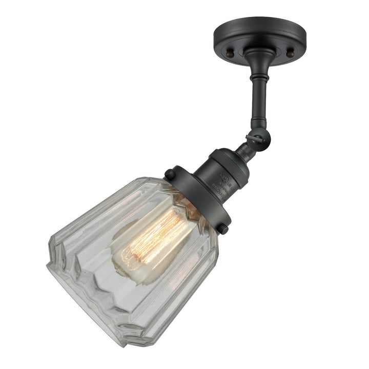Innovations Franklin Restoration 201F-BK-G142 Ceiling Light - Matte Black