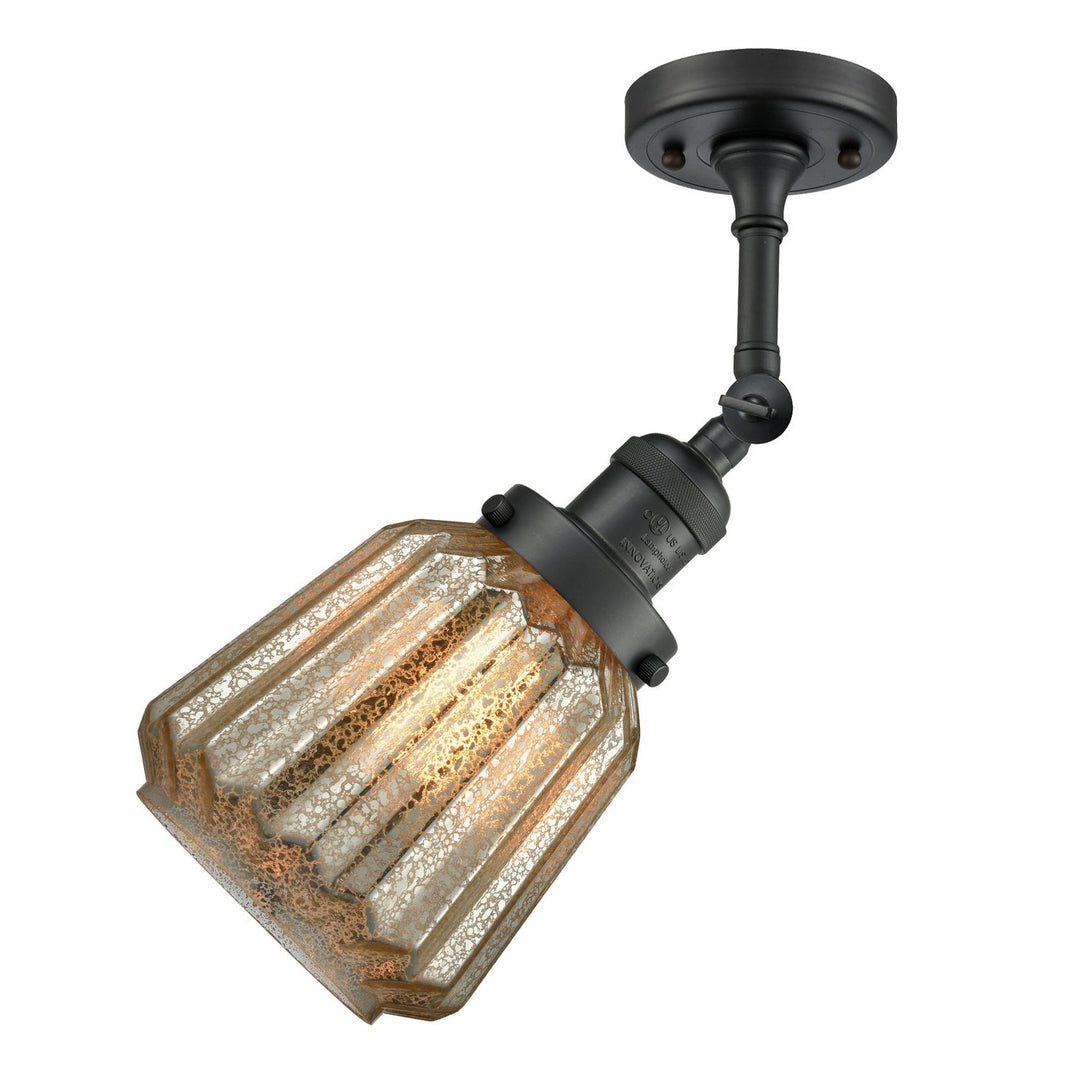 Innovations Franklin Restoration 201F-BK-G146 Ceiling Light - Matte Black