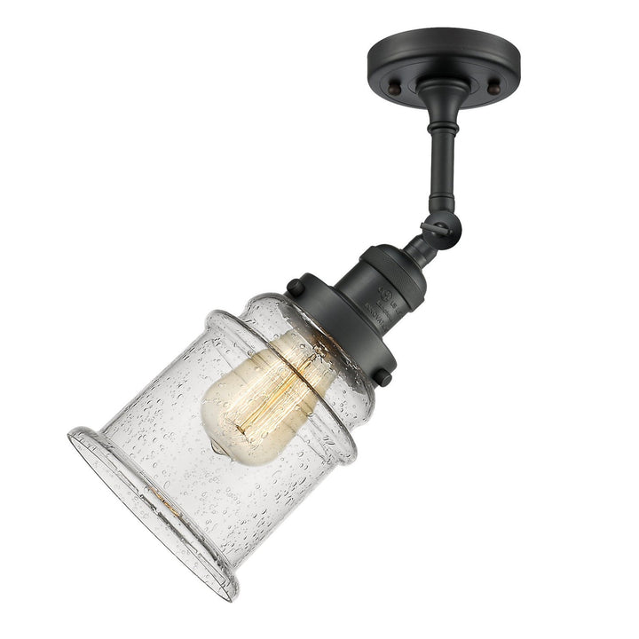 Innovations Franklin Restoration 201F-BK-G184 Ceiling Light - Matte Black
