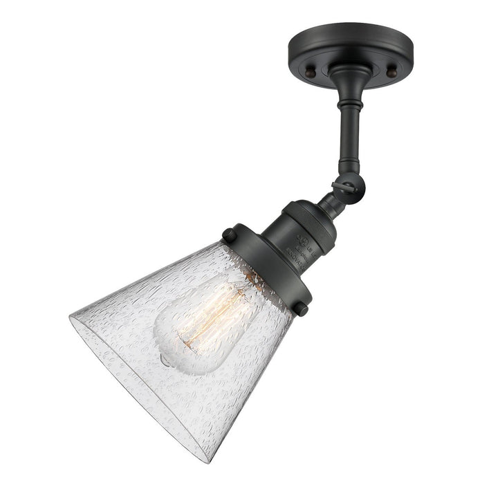 Innovations Franklin Restoration 201F-BK-G64 Ceiling Light - Matte Black