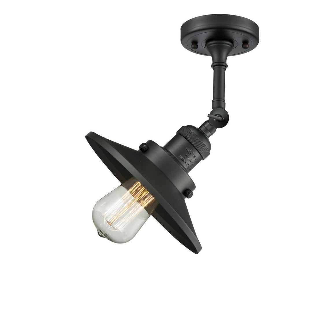 Innovations Franklin Restoration 201F-BK-M6 Ceiling Light - Matte Black