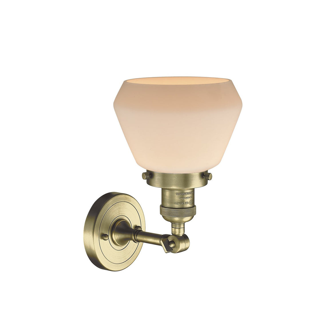 Innovations Franklin Restoration 203-AB-G171-LED Wall Sconce Light - Antique Brass