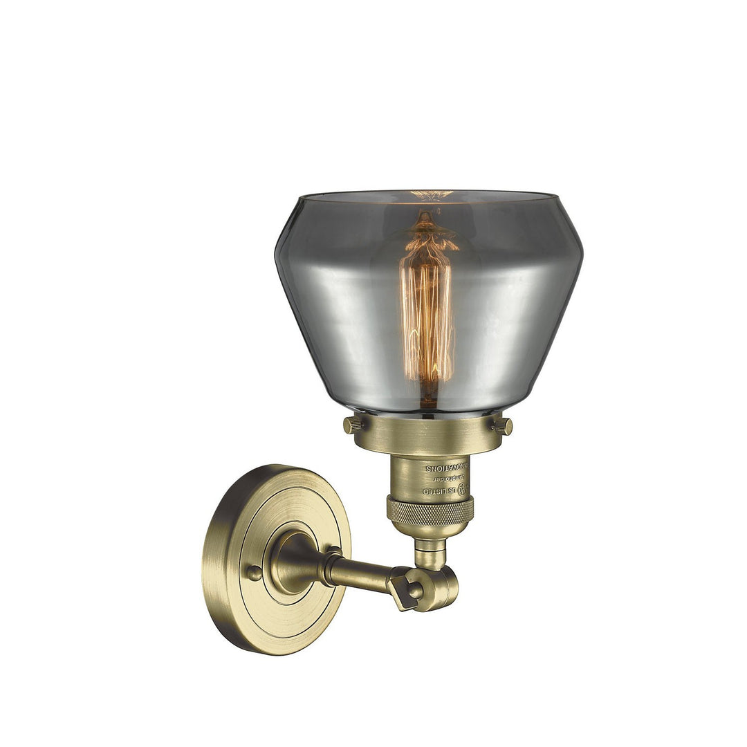 Innovations Franklin Restoration 203-AB-G173-LED Wall Sconce Light - Antique Brass