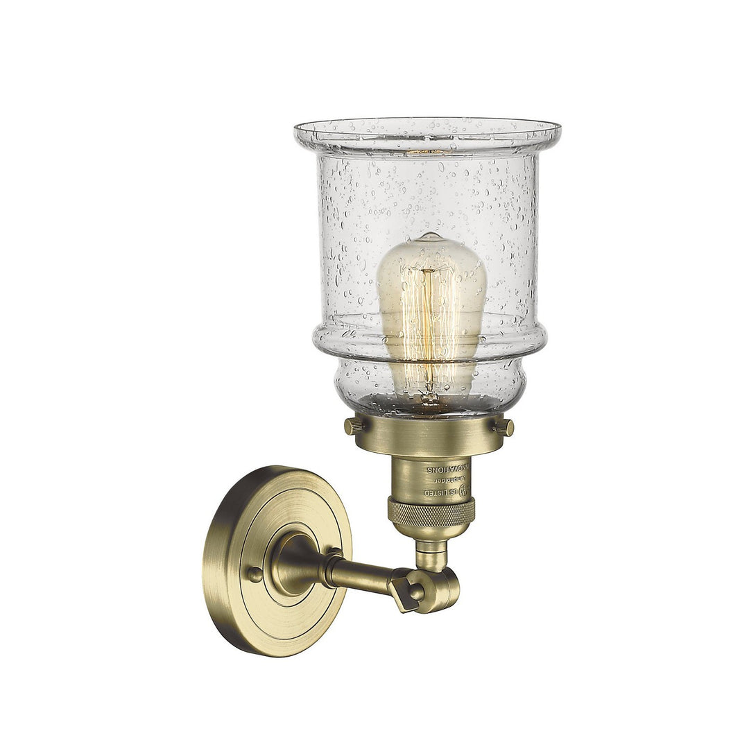 Innovations Franklin Restoration 203-AB-G184-LED Wall Sconce Light - Antique Brass