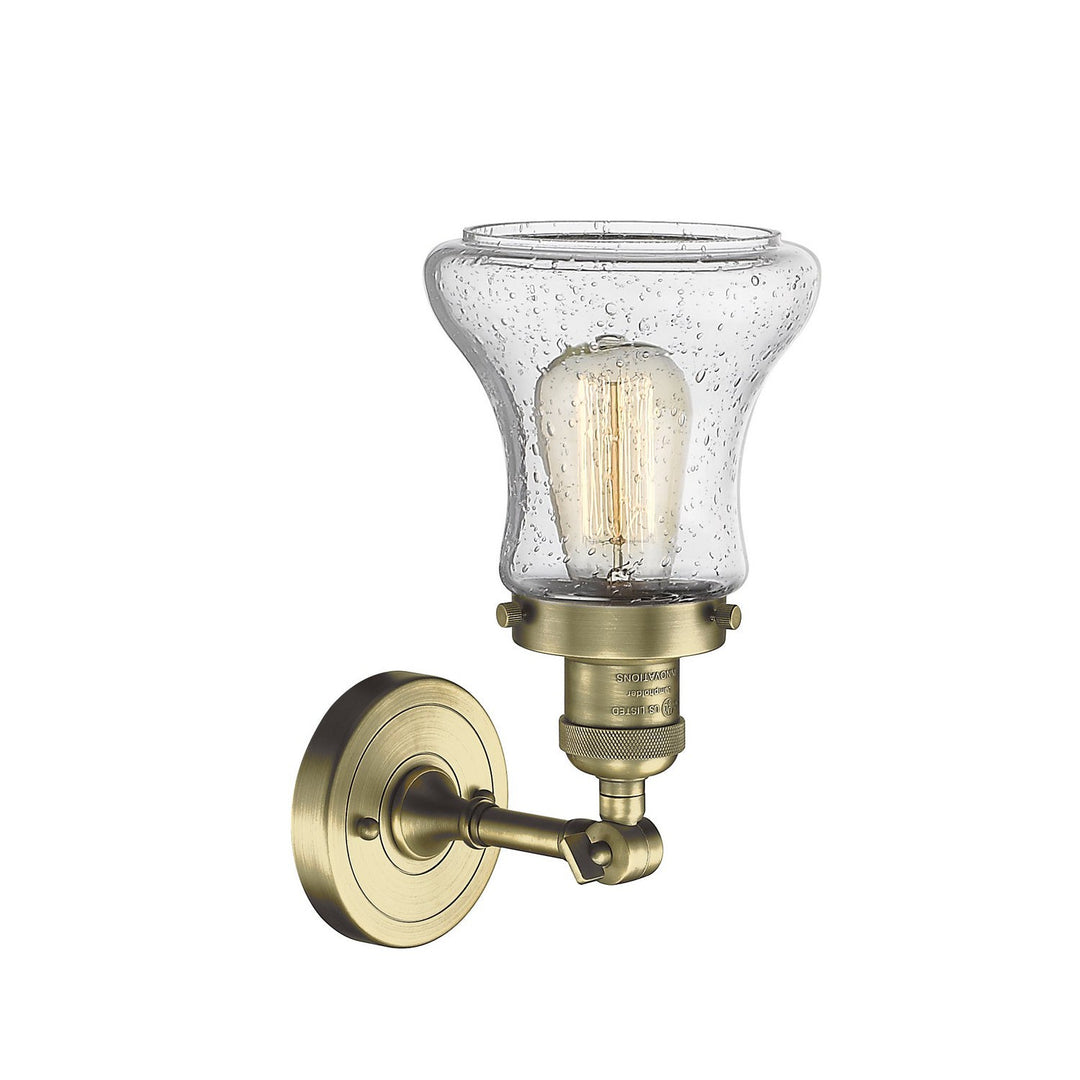 Innovations Franklin Restoration 203-AB-G194-LED Wall Sconce Light - Antique Brass