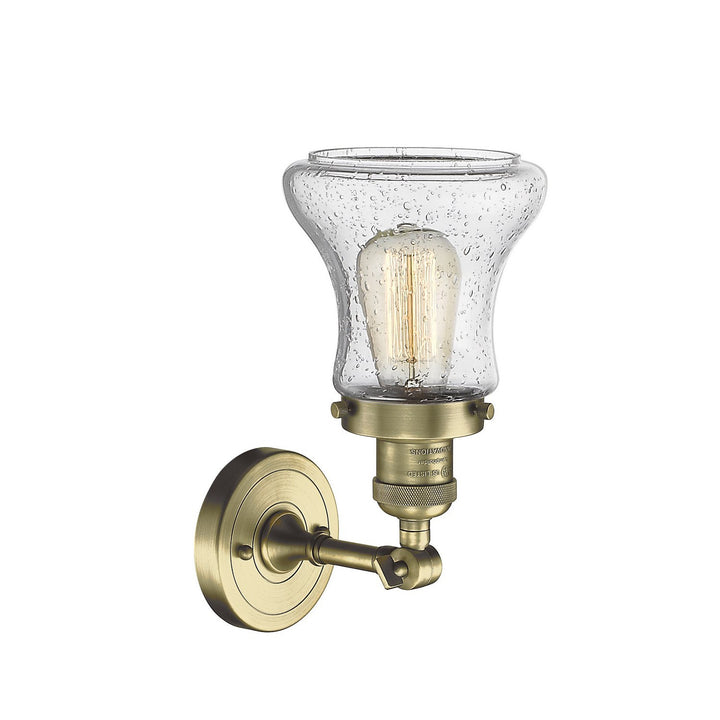 Innovations Franklin Restoration 203-AB-G194-LED Wall Sconce Light - Antique Brass
