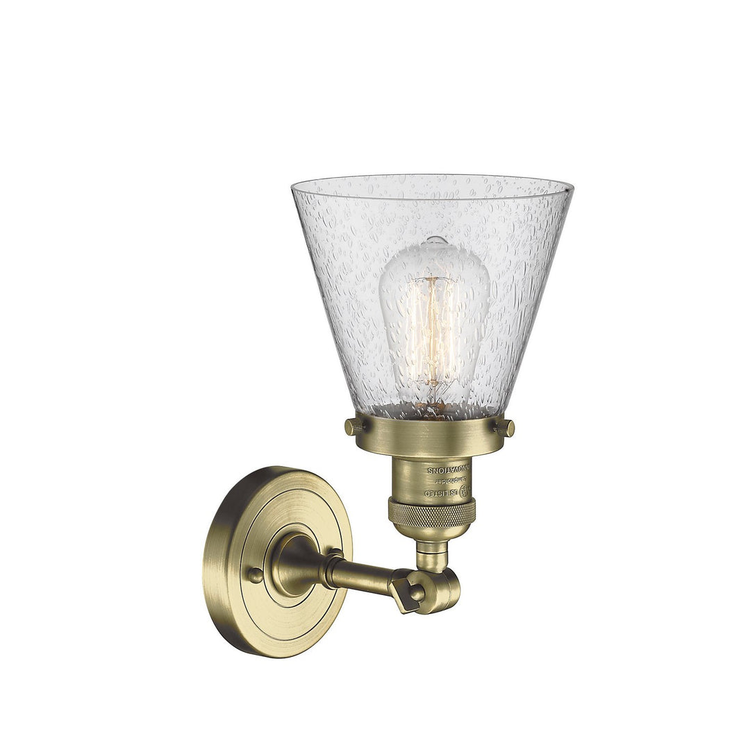 Innovations Franklin Restoration 203-AB-G64-LED Wall Sconce Light - Antique Brass
