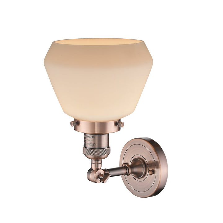Innovations Franklin Restoration 203-AC-G171-LED Wall Sconce Light - Antique Copper