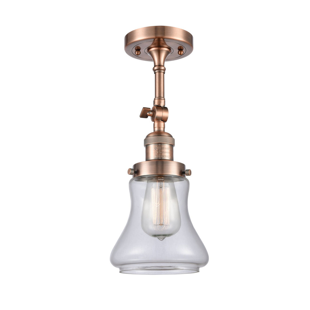 Innovations Franklin Restoration 203-AC-G192-LED Wall Sconce Light - Antique Copper