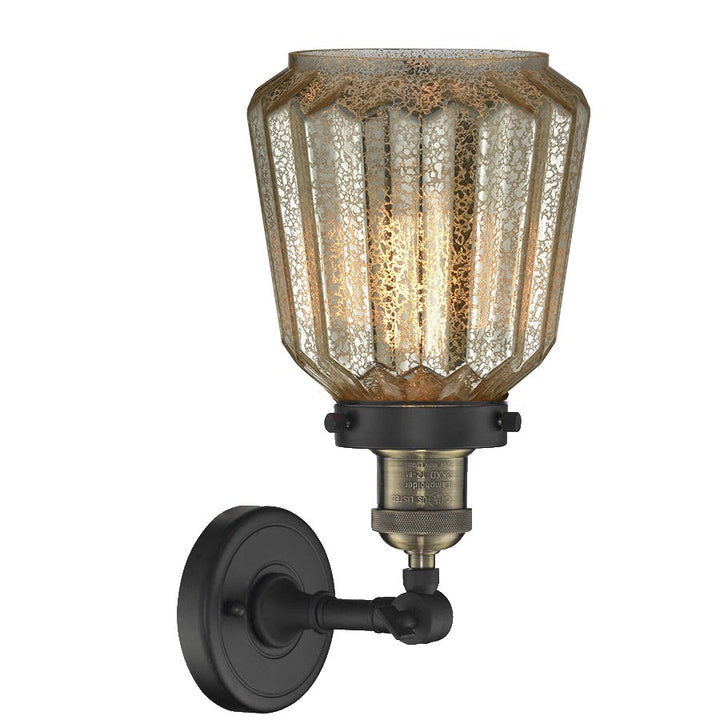Innovations Franklin Restoration 203-BAB-G146-LED Wall Sconce Light - Black Antique Brass