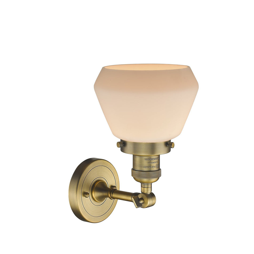 Innovations Franklin Restoration 203-BB-G171-LED Wall Sconce Light - Brushed Brass