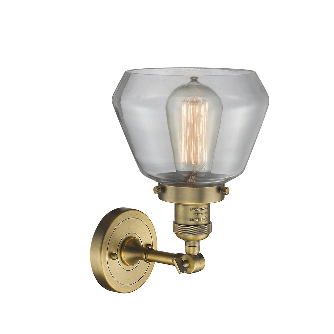 Innovations Franklin Restoration 203-BB-G172-LED Wall Sconce Light - Brushed Brass