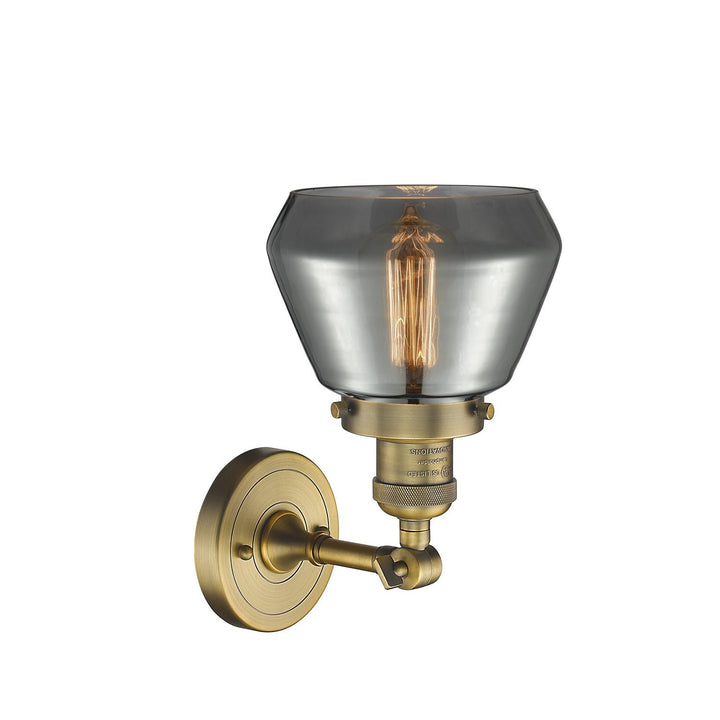 Innovations Franklin Restoration 203-BB-G173-LED Wall Sconce Light - Brushed Brass