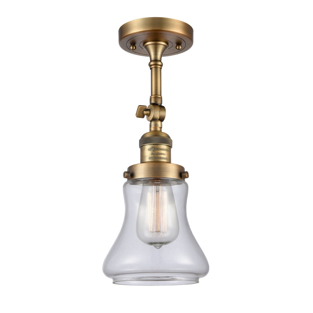 Innovations Franklin Restoration 203-BB-G192-LED Wall Sconce Light - Brushed Brass