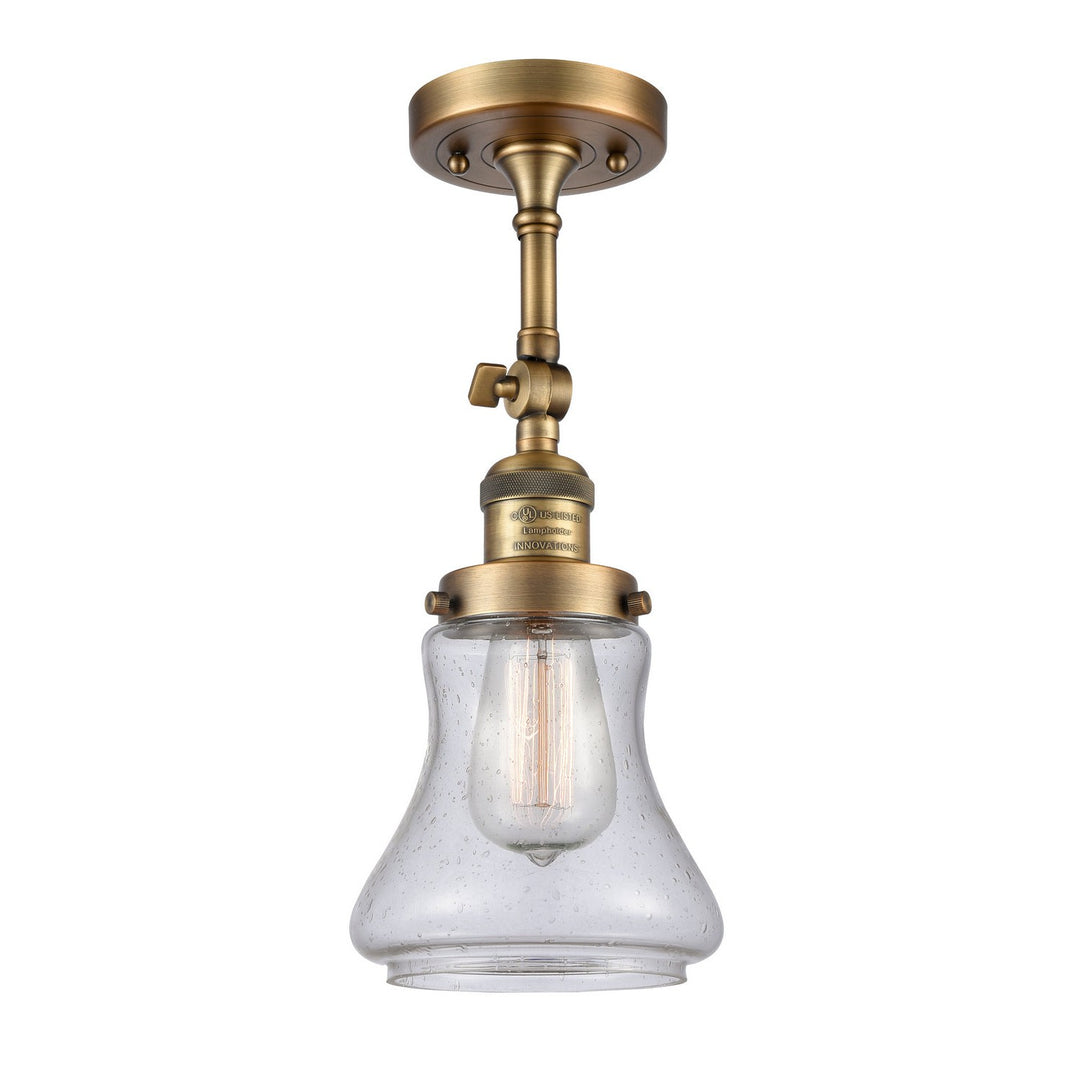 Innovations Franklin Restoration 203-BB-G194-LED Wall Sconce Light - Brushed Brass