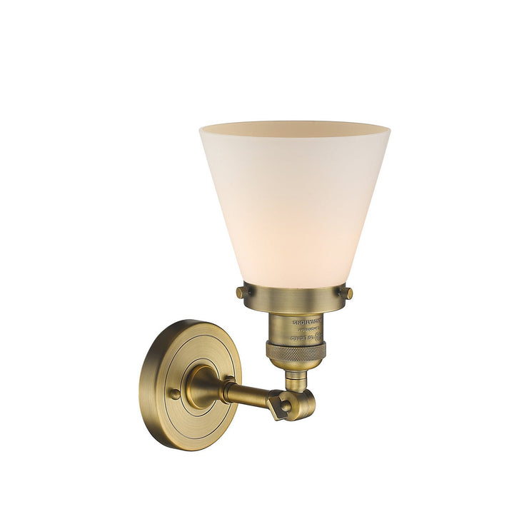 Innovations Franklin Restoration 203-BB-G61-LED Wall Sconce Light - Brushed Brass