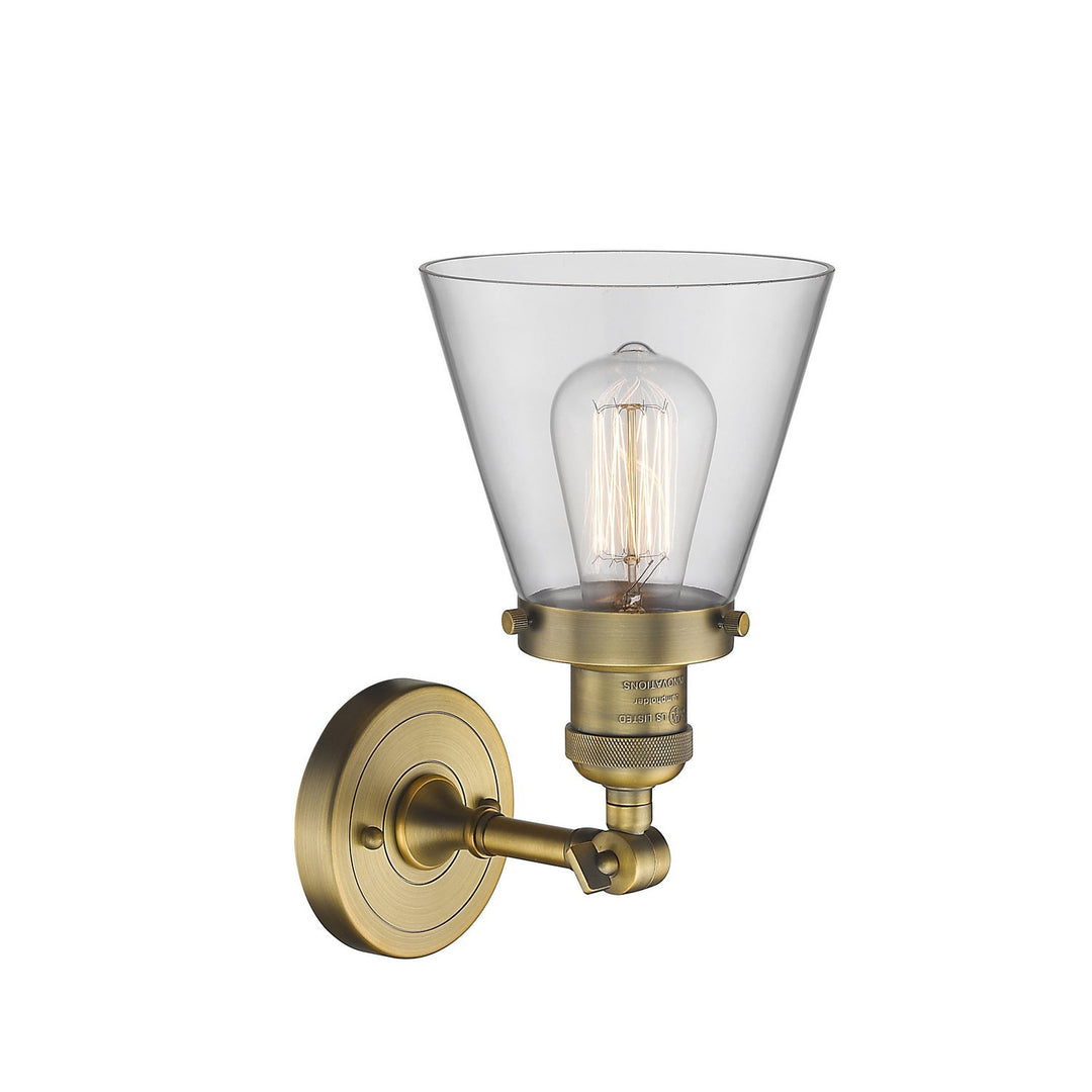 Innovations Franklin Restoration 203-BB-G62-LED Wall Sconce Light - Brushed Brass