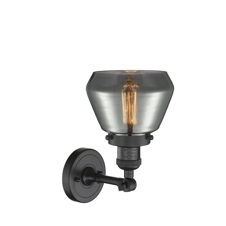 Innovations Franklin Restoration 203-BK-G173 Wall Sconce Light - Matte Black