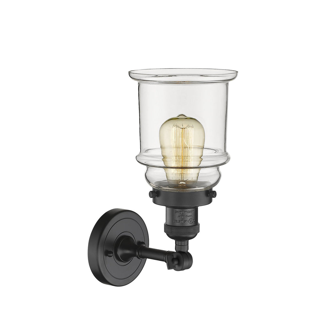 Innovations Franklin Restoration 203-BK-G182-LED Wall Sconce Light - Matte Black