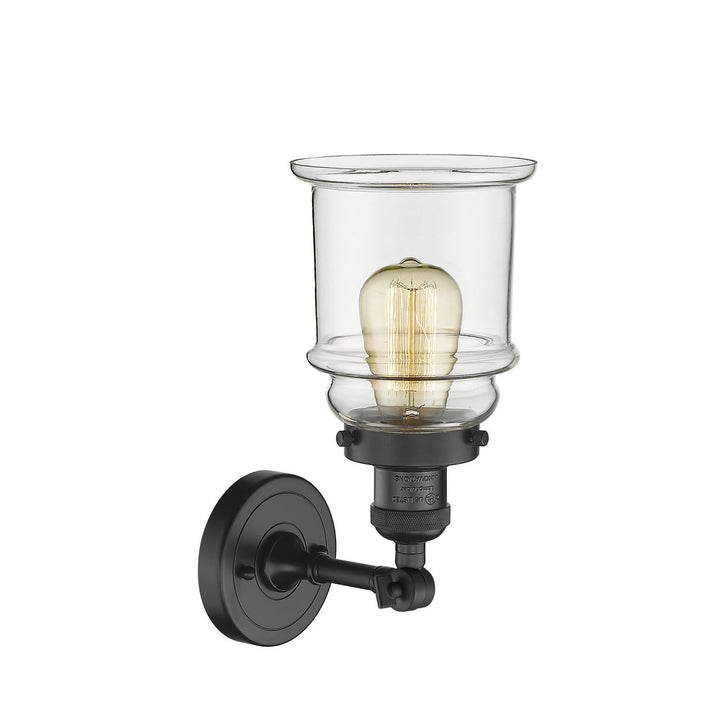 Innovations Franklin Restoration 203-BK-G182-LED Wall Sconce Light - Matte Black