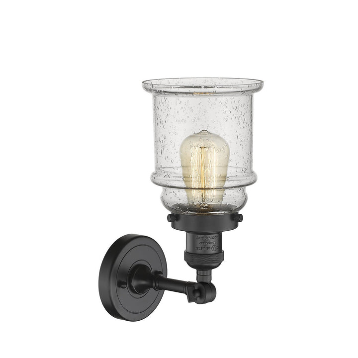 Innovations Franklin Restoration 203-BK-G184-LED Wall Sconce Light - Matte Black