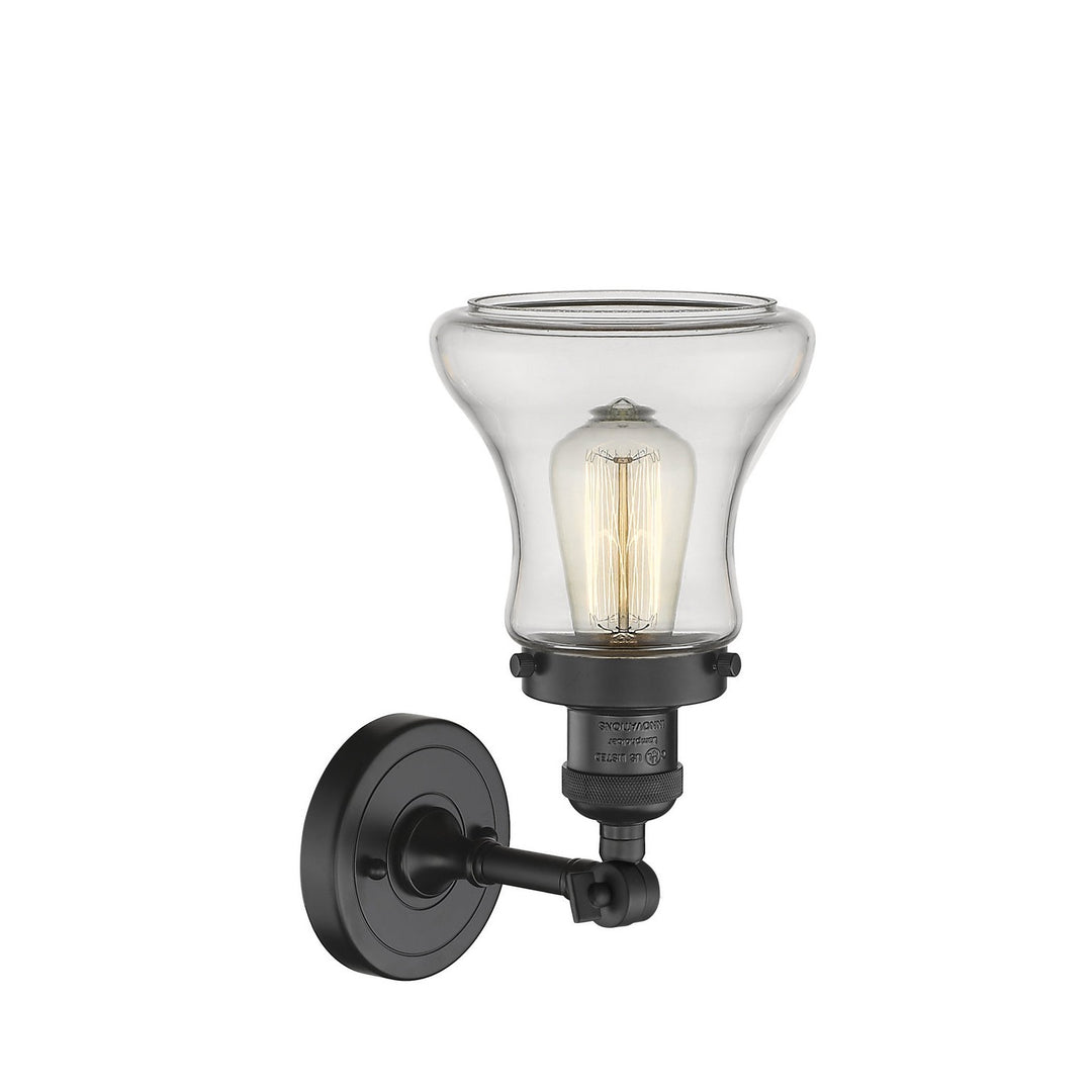 Innovations Franklin Restoration 203-BK-G192-LED Wall Sconce Light - Matte Black