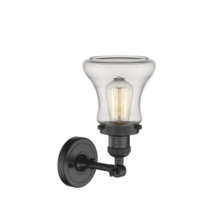 Innovations Franklin Restoration 203-BK-G192-LED Wall Sconce Light - Matte Black
