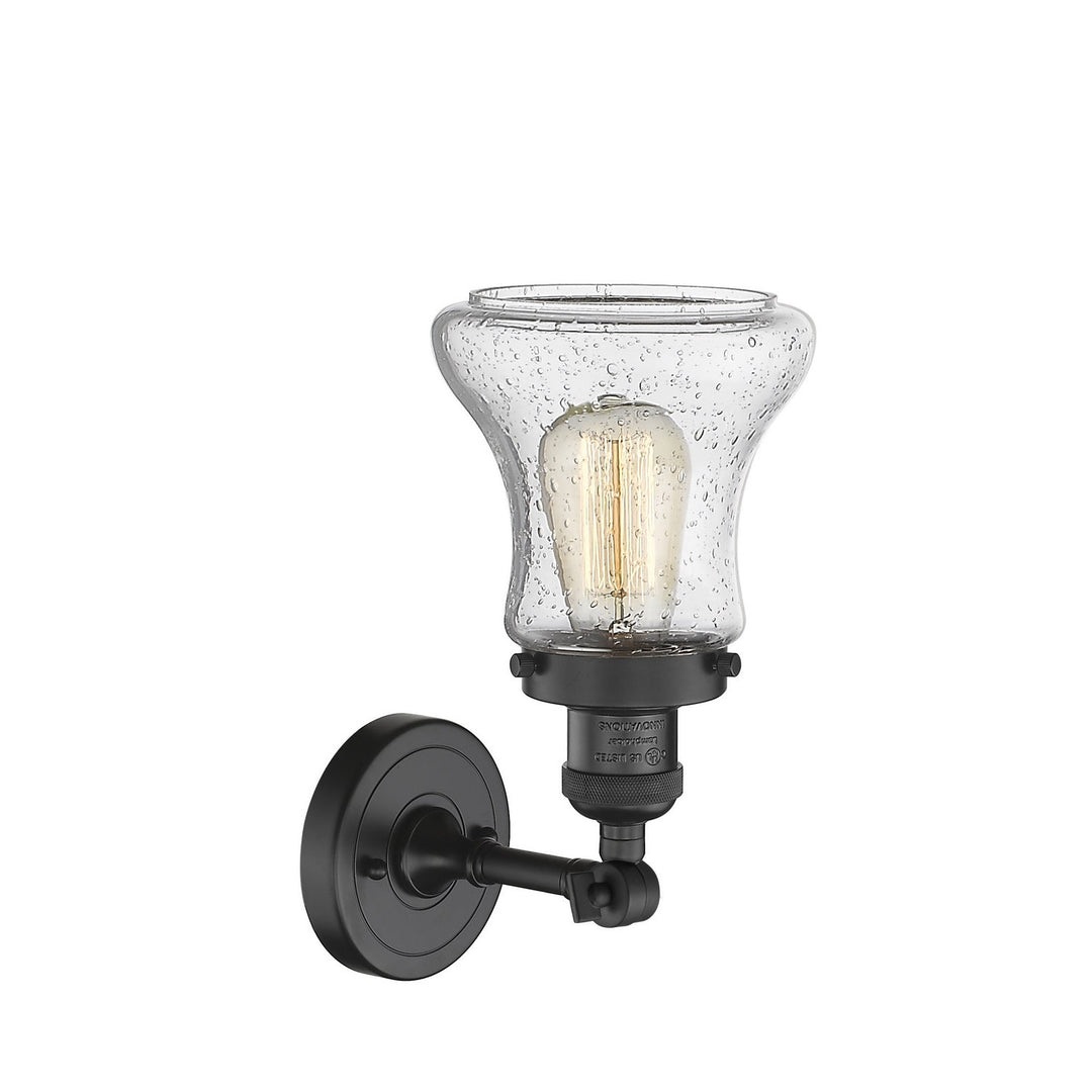 Innovations Franklin Restoration 203-BK-G194-LED Wall Sconce Light - Matte Black