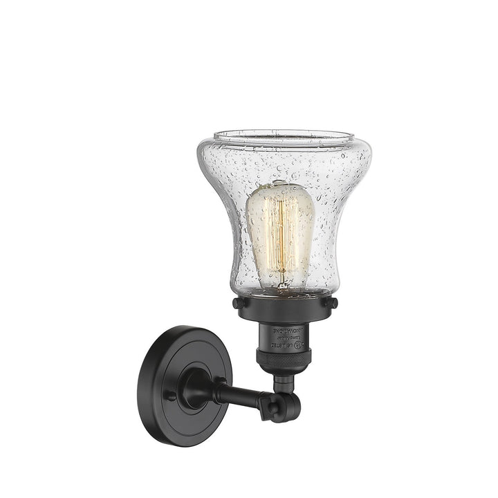 Innovations Franklin Restoration 203-BK-G194-LED Wall Sconce Light - Matte Black