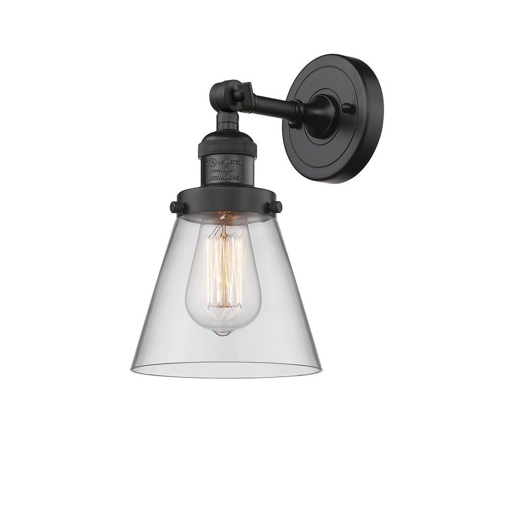 Innovations Franklin Restoration 203-BK-G62 Wall Sconce Light - Matte Black