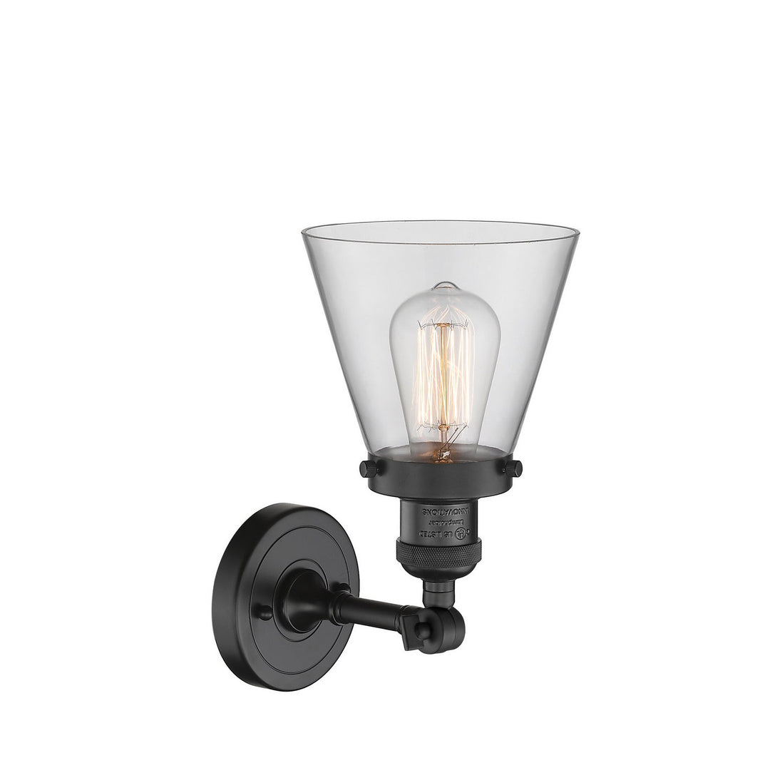 Innovations Franklin Restoration 203-BK-G62 Wall Sconce Light - Matte Black