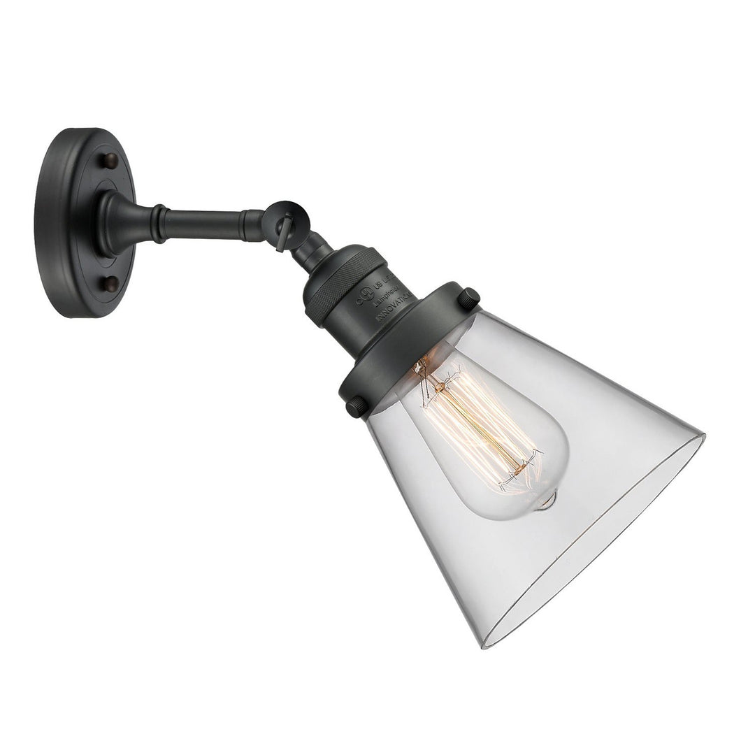 Innovations Franklin Restoration 203-BK-G62-LED Wall Sconce Light - Matte Black