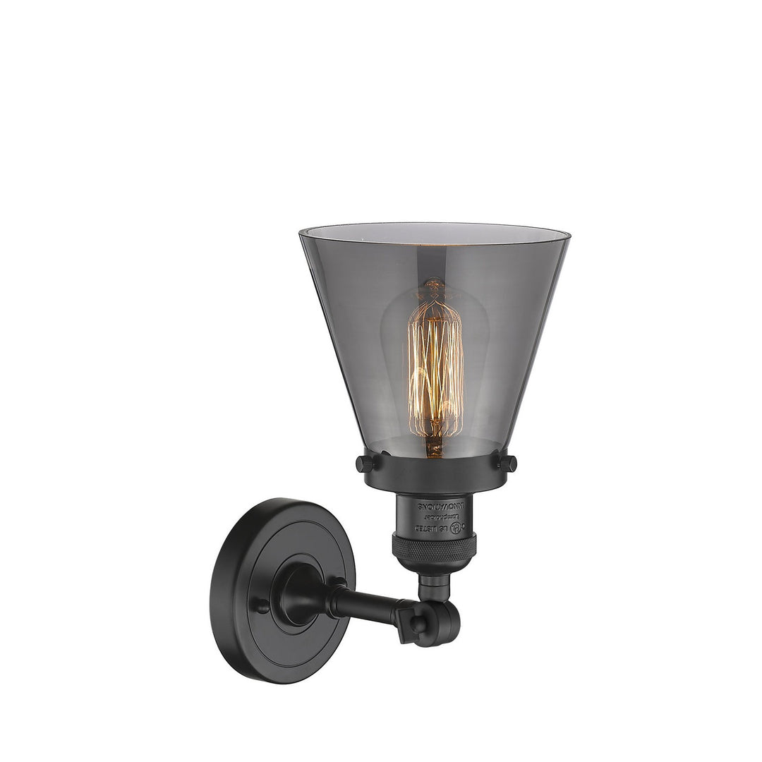 Innovations Franklin Restoration 203-BK-G63-LED Wall Sconce Light - Matte Black