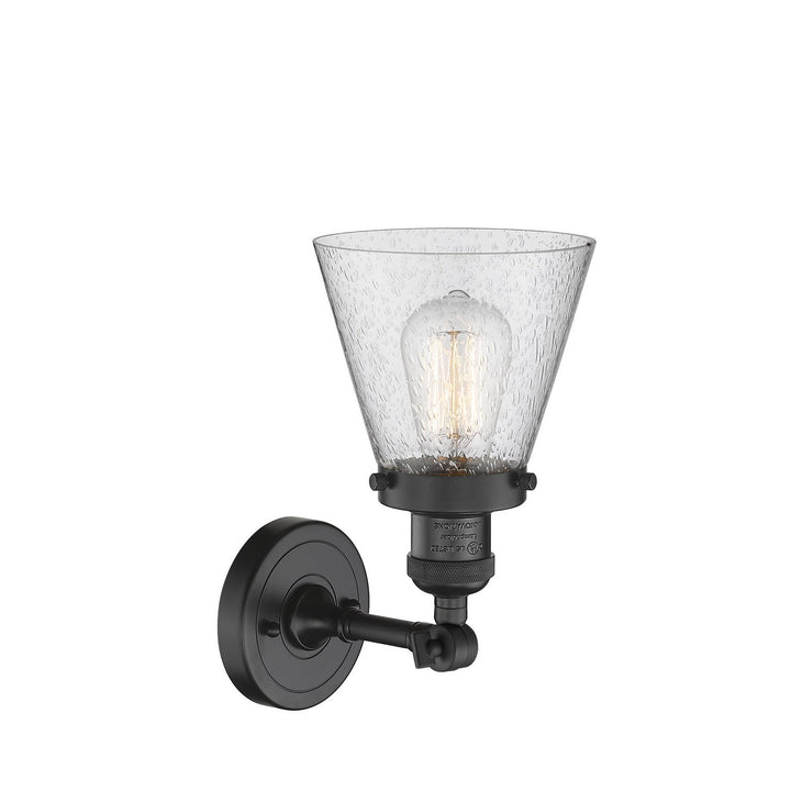 Innovations Franklin Restoration 203-BK-G64 Wall Sconce Light - Matte Black