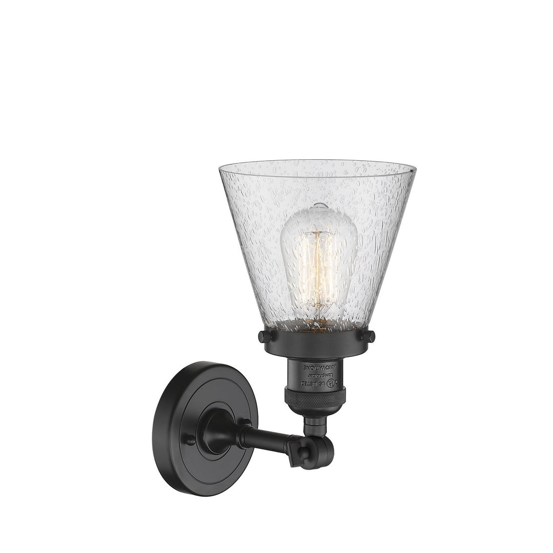 Innovations Franklin Restoration 203-BK-G64-LED Wall Sconce Light - Matte Black