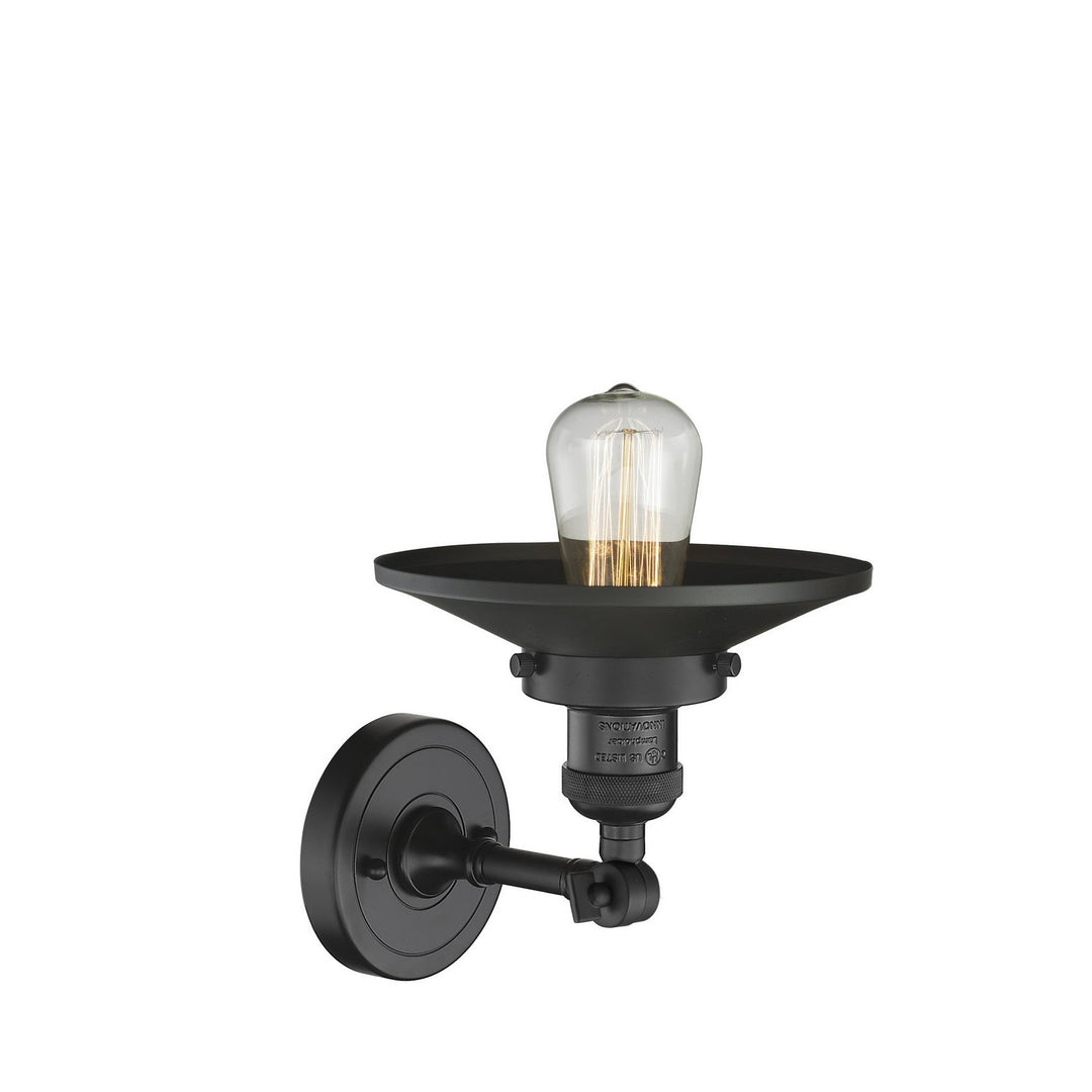 Innovations Franklin Restoration 203-BK-M6-LED Wall Sconce Light - Matte Black