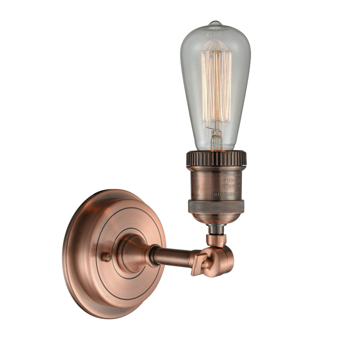 Innovations Franklin Restoration 203BP-NH-AC Wall Sconce Light - Antique Copper