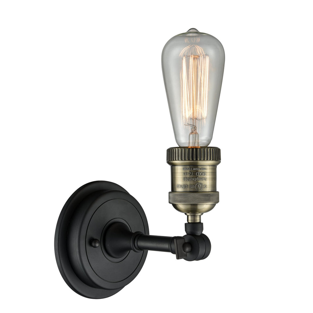 Innovations Franklin Restoration 203BP-NH-BAB Wall Sconce Light - Black Antique Brass