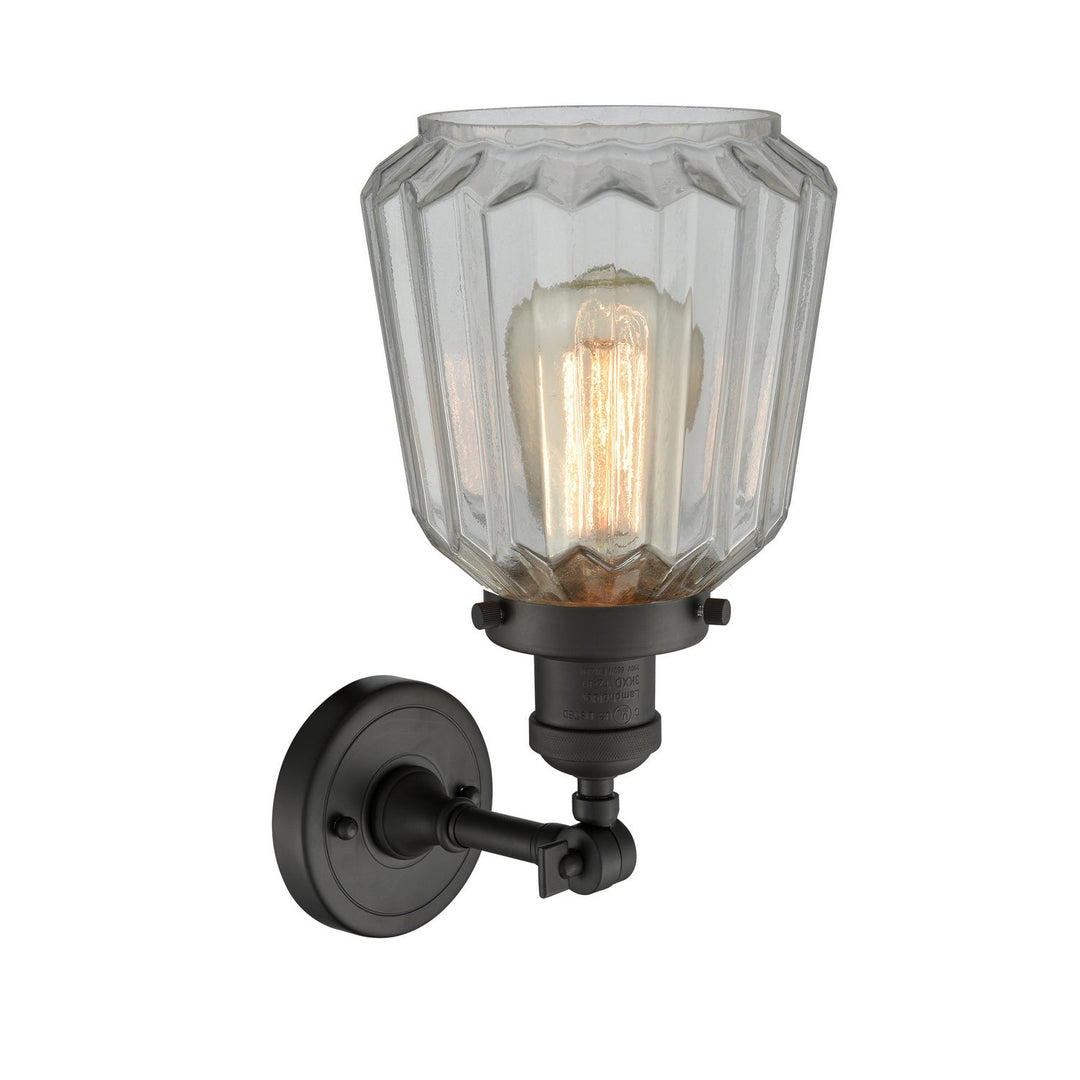 Innovations Franklin Restoration 203-OB-G142-LED Wall Sconce Light - Oil Rubbed Bronze